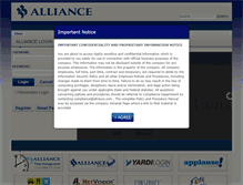 Tablet Screenshot of learnatalliance.com